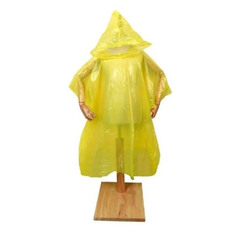 Yellow Kids Poncho - One Size Fits Most